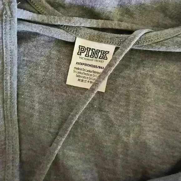 Women's Do It For The Gram Victoria's Secret Pink Criss Cross Tank Top XS Gray - Picture 7 of 7